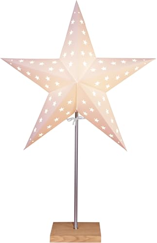 Star Leo Standleuchte, Papier, Beige/Braun, 60 x 43 cm von Star