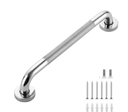 Badewannengriff,Haltegriff dusche,Haltegriffe,Haltegriffe für senioren, 304 Edelstahl Badezimmer Haltegriff, Rutschfester Badezimmergriff Sicherheitsgriff Innen-/Außenhilfsgriff zum (30cm) von Best ZOIKOM