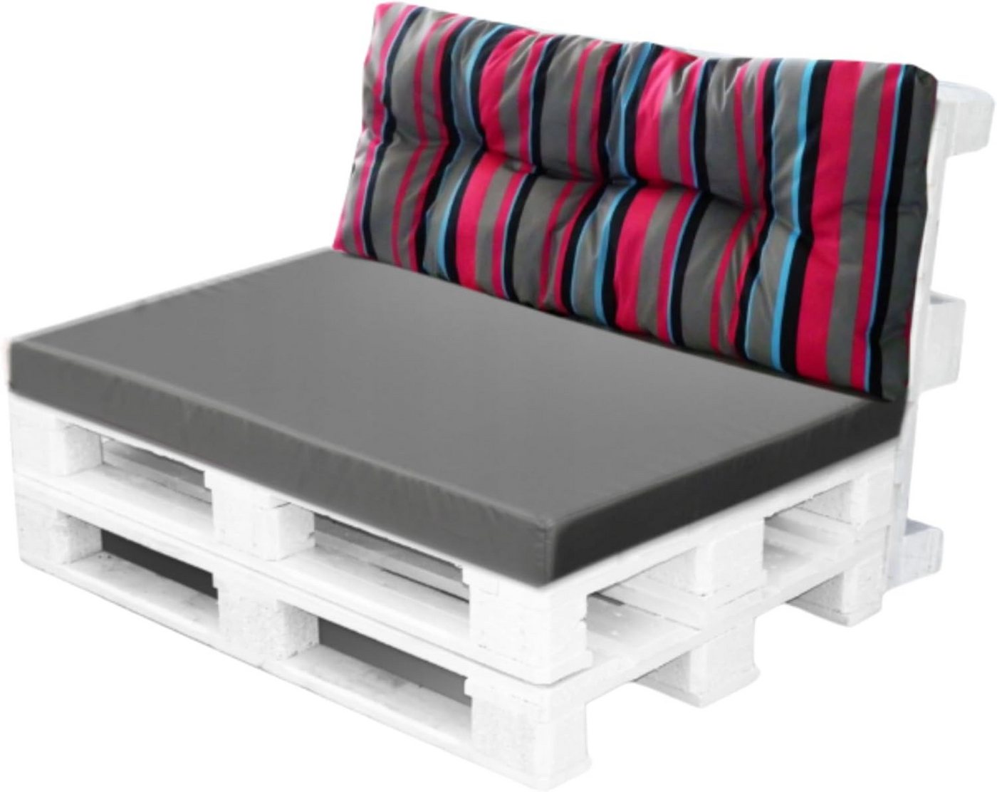 Best for Home Bank Best For Home Palettenkissen Set – Bequeme Outdoor Lounge Best for Home Bank Best For Home Palettenkissen Set – Bequeme Outdoor Lounge von Best for Home