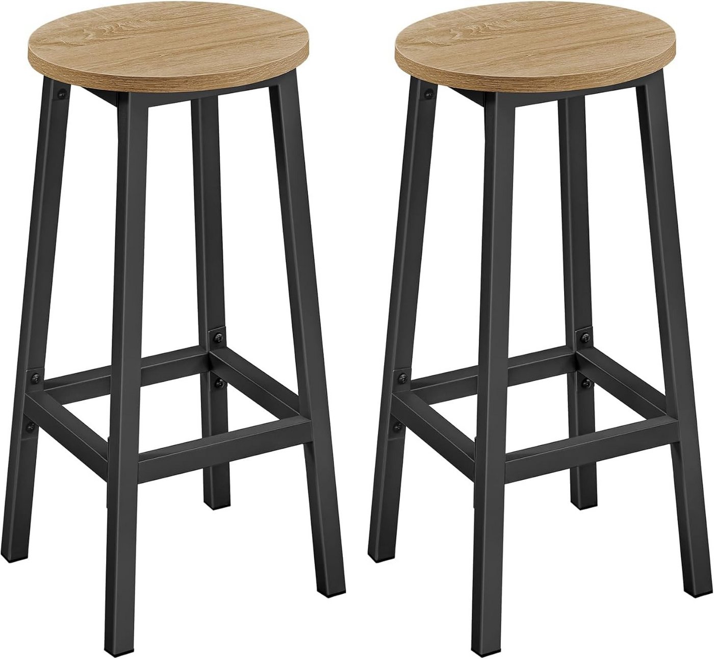 Best for Home Barhocker 2er Set Küchenhocker in Sonoma-Optik mit Fußstütze, stabil und bequem Best for Home Barhocker 2er Set Küchenhocker in Sonoma-Optik mit Fußstütze, stabil und bequem von Best for Home