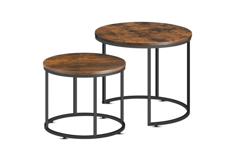 Best for Home Beistelltisch Best For Home 2er-Set runder Couchtische – Rustikaler Industriestil Best for Home Beistelltisch Best For Home 2er-Set runder Couchtische – Rustikaler Industriestil von Best for Home