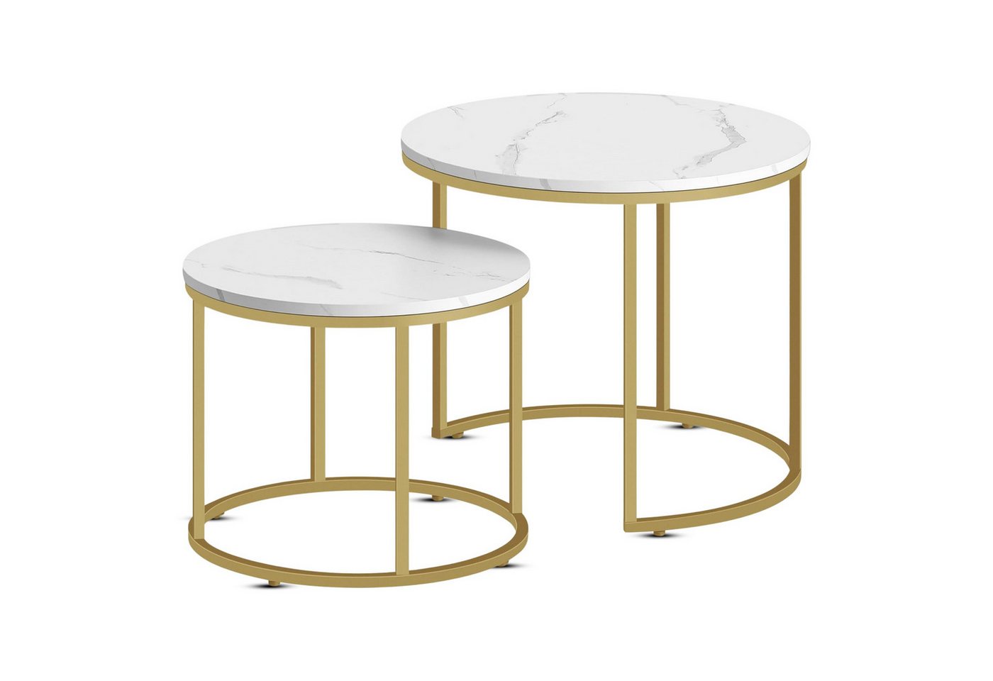 Best for Home Beistelltisch Best For Home 2er-Set runder Couchtische – Rustikaler Industriestil Best for Home Beistelltisch Best For Home 2er-Set runder Couchtische – Rustikaler Industriestil von Best for Home