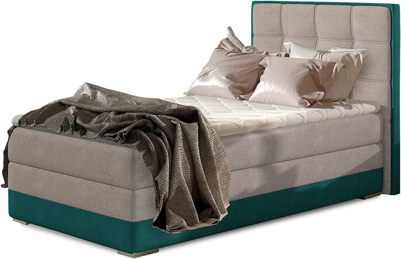 Best for Home Boxspringbett Aster mit Bettkasten Bonellfederkern inkl. 4 cm Topper (90 x 200 cm, Öffnung nach links oder rechts), Lieferung Wohnung und Aufbauservice, TOP Preis-Leistungs-Verhältnis Best for Home Boxspringbett Aster mit Bettkasten Bonellfederkern inkl. 4 cm Topper (90 x 200 cm, Öffnung nach links oder rechts), Lieferung Wohnung und Aufbauservice, TOP Preis-Leistungs-Verhältnis von Best for Home