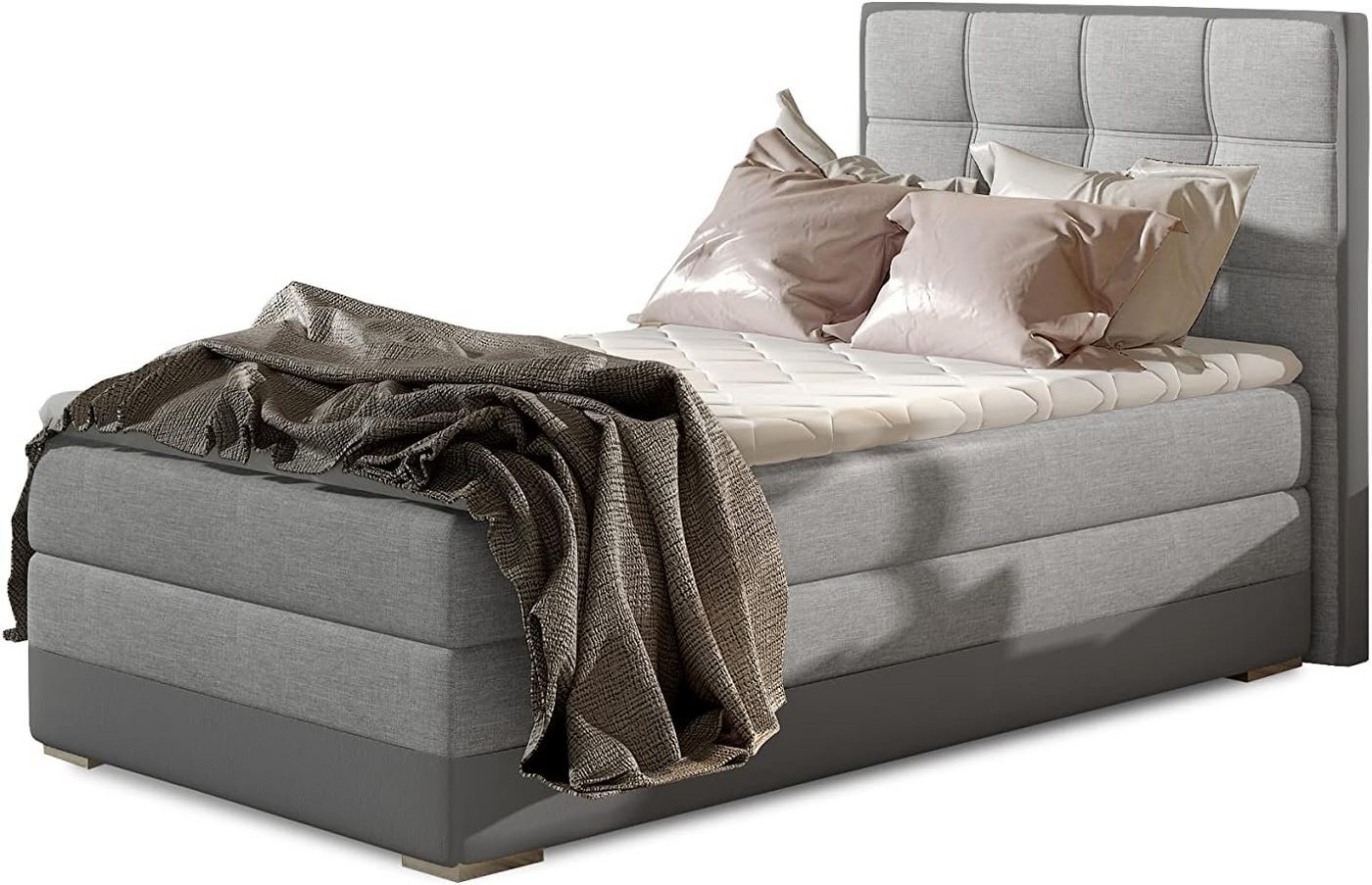 Best for Home Boxspringbett Aster mit Bettkasten Bonellfederkern inkl. 4 cm Topper (90 x 200 cm, Öffnung nach links oder rechts), Lieferung Wohnung und Aufbauservice, TOP Preis-Leistungs-Verhältnis Best for Home Boxspringbett Aster mit Bettkasten Bonellfederkern inkl. 4 cm Topper (90 x 200 cm, Öffnung nach links oder rechts), Lieferung Wohnung und Aufbauservice, TOP Preis-Leistungs-Verhältnis von Best for Home
