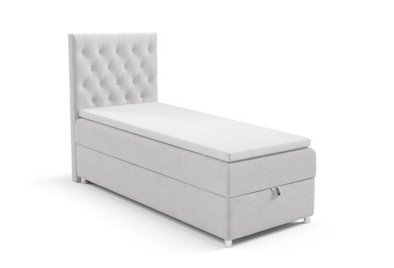 Best for Home Boxspringbett Boxspringbett Trinity K-14 mit Bettkasten & Bonell-Matratze (Einzelbett, Polsterbett mit gepolstertes Kopfteil, Jugendbett, Kinderbett versch. Größen, 70x200 80x200 90x200 100x200 cm), verschiedene Liefermöglichkeiten, Handwerksqualität von Best for Home