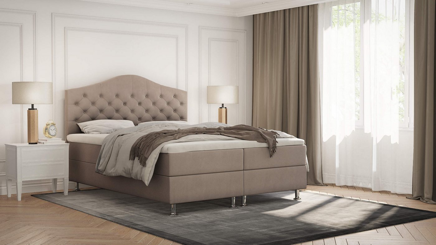 Best for Home Boxspringbett Glamour Bonellfederkern inkl. 7-Zonen Topper T-30 Best for Home Boxspringbett Glamour Bonellfederkern inkl. 7-Zonen Topper T-30 von Best for Home