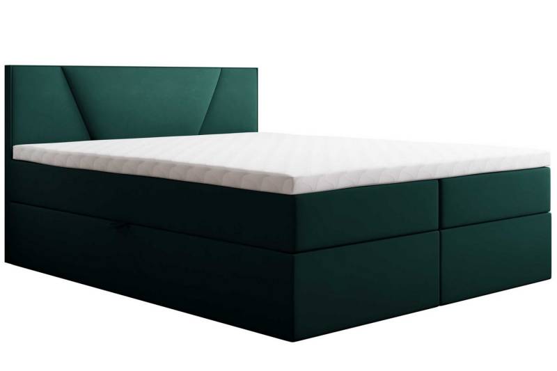 Best for Home Boxspringbett Jubilee Bonellfederkern inkl. Topper 7 cm – Luxus Doppelbett (140x200 160x200 180x200 200x200), Handwerksqualität, TOP Preis-Leistungs-Verhältnis von Best for Home