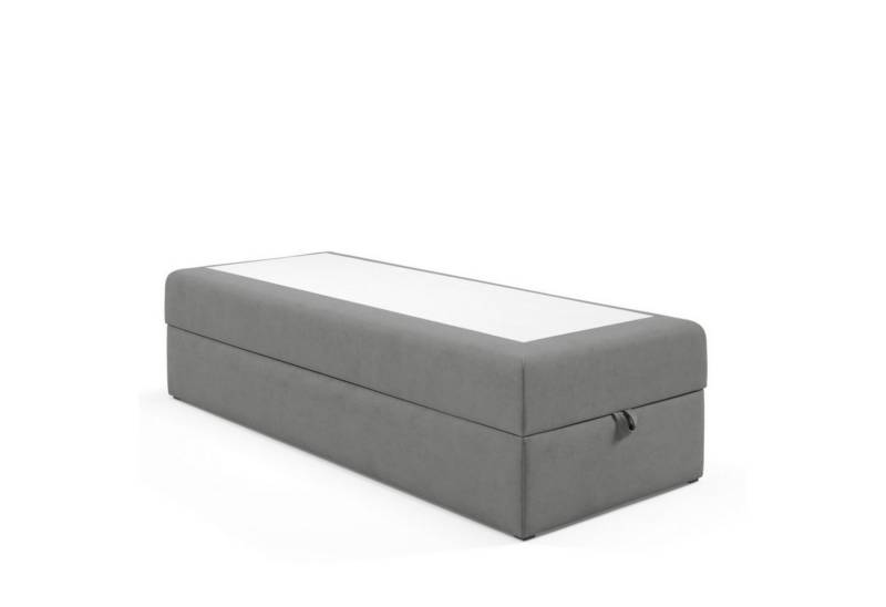 Best for Home Boxspringbett mit Bettkasten, Einzelbett, Hotelbett, Polsterbett, Bonell-Matratze (Boxbett, Rahmenbett, Gästebett, Jugendbett, Kinderbett, 70x200 80x200 90x200 100x200 cm), mit oder o. Topper, verschiedene Liefermöglichkeiten von Best for Home