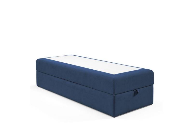 Best for Home Boxspringbett mit Bettkasten, Einzelbett, Hotelbett, Polsterbett, Bonell-Matratze (Boxbett, Rahmenbett, Gästebett, Jugendbett, Kinderbett, 70x200 80x200 90x200 100x200 cm), mit oder o. Topper, verschiedene Liefermöglichkeiten von Best for Home