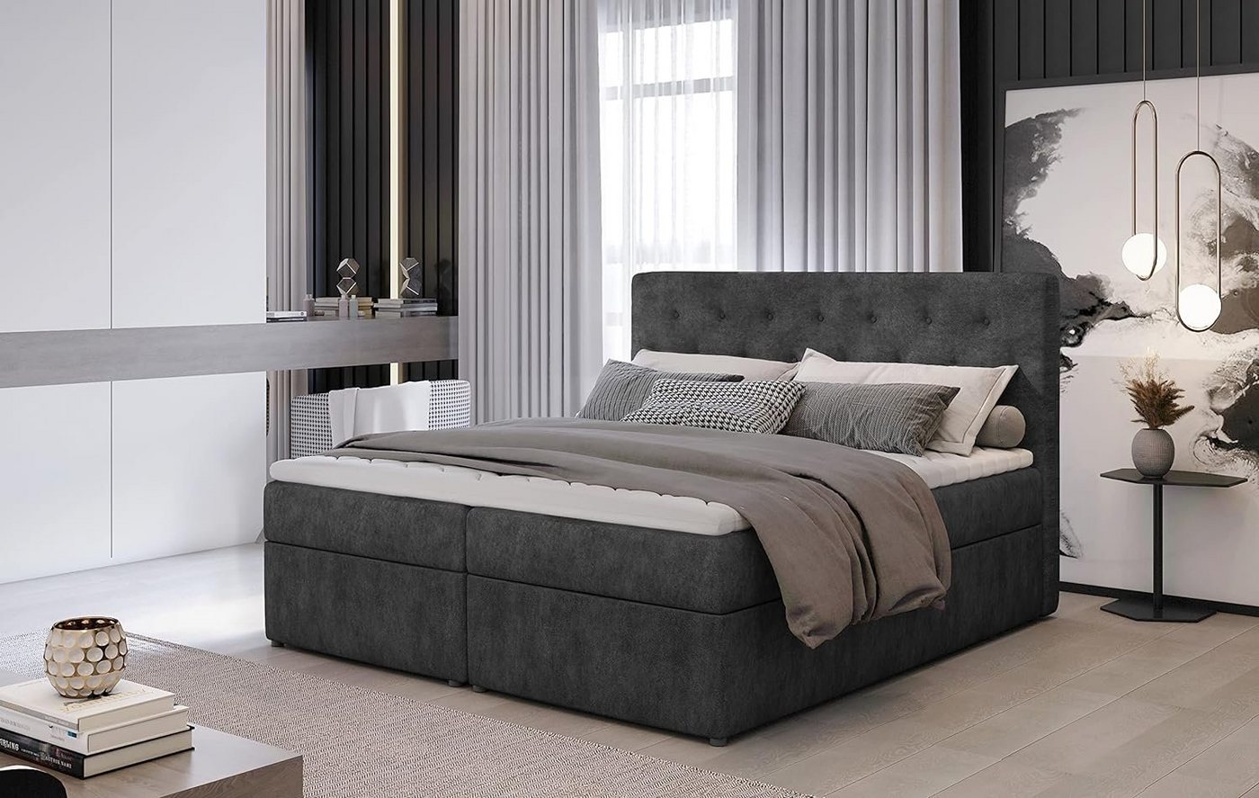 Best for Home Boxspringbett Loree mit Bettkasten Bonellfederkern inkl. 4 cm Topper (140x200 160x200 180x200 cm), Lieferung bis in die Wohnung,TOP Preis-Leistungs-Verhältnis Best for Home Boxspringbett Loree mit Bettkasten Bonellfederkern inkl. 4 cm Topper (140x200 160x200 180x200 cm), Lieferung bis in die Wohnung,TOP Preis-Leistungs-Verhältnis von Best for Home