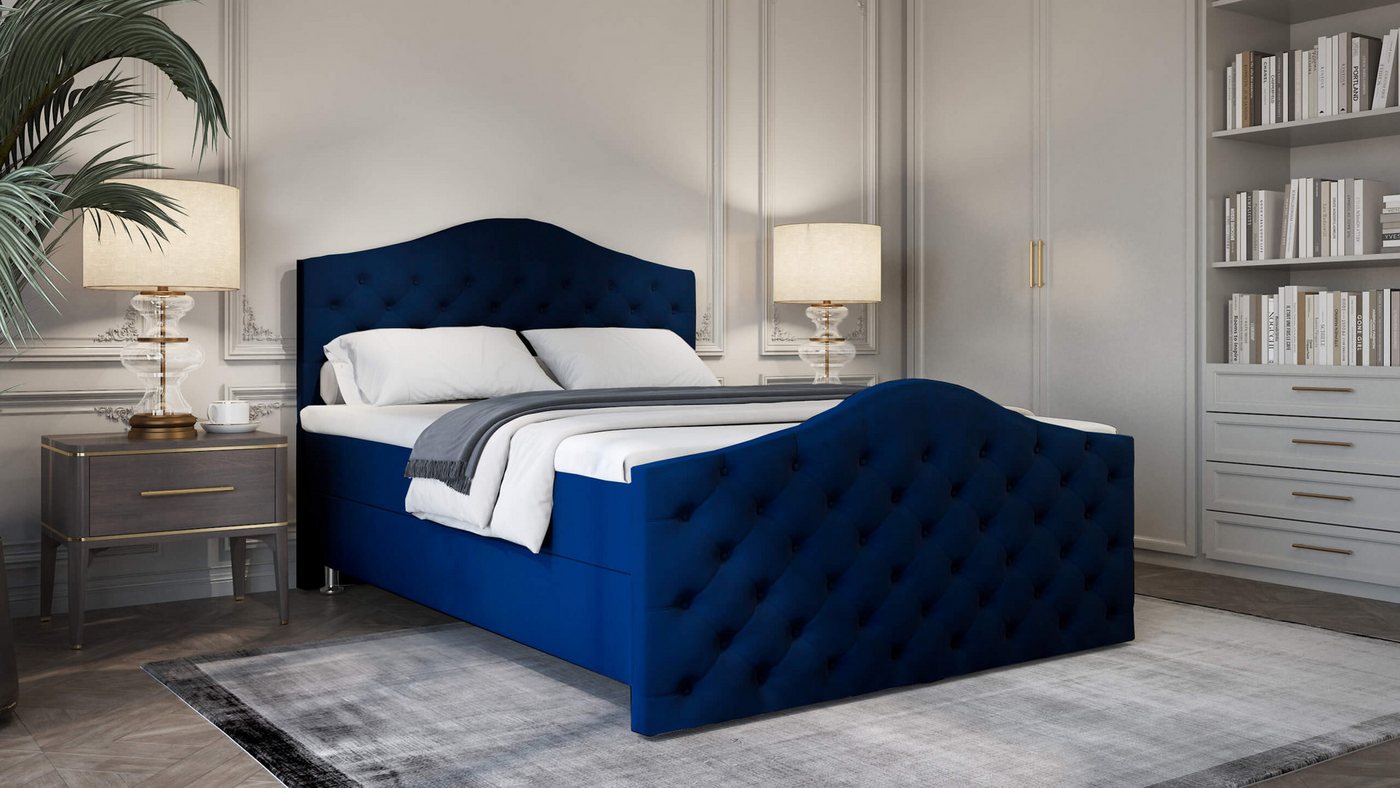 Best for Home Boxspringbett Roma Bonellfederkern inkl. 7-Zonen Topper T-30, Boxspringbett mit Bettkasten Best for Home Boxspringbett Roma Bonellfederkern inkl. 7-Zonen Topper T-30, Boxspringbett mit Bettkasten von Best for Home
