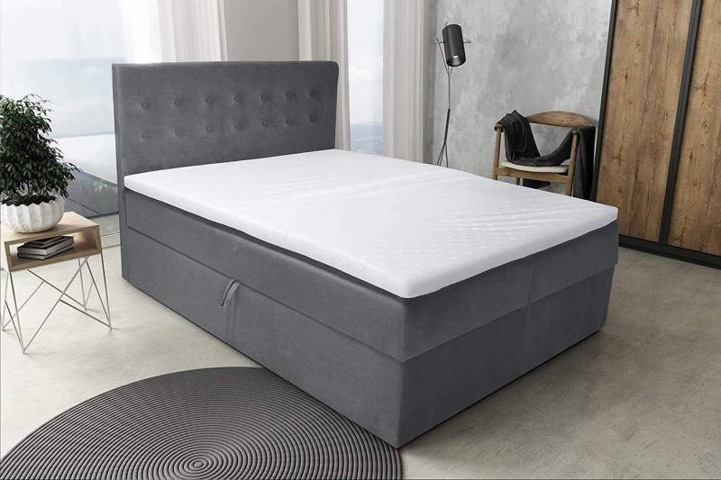 Best for Home Boxspringbett S Deluxe mit Bettkasten Bonellfederkern inkl. 4 cm Topper (140x200 160x200 180x200 200x200 cm), Lieferung bis in die Wohnung, TOP Preis-Leistungs-Verhältnis Best for Home Boxspringbett S Deluxe mit Bettkasten Bonellfederkern inkl. 4 cm Topper (140x200 160x200 180x200 200x200 cm), Lieferung bis in die Wohnung, TOP Preis-Leistungs-Verhältnis von Best for Home