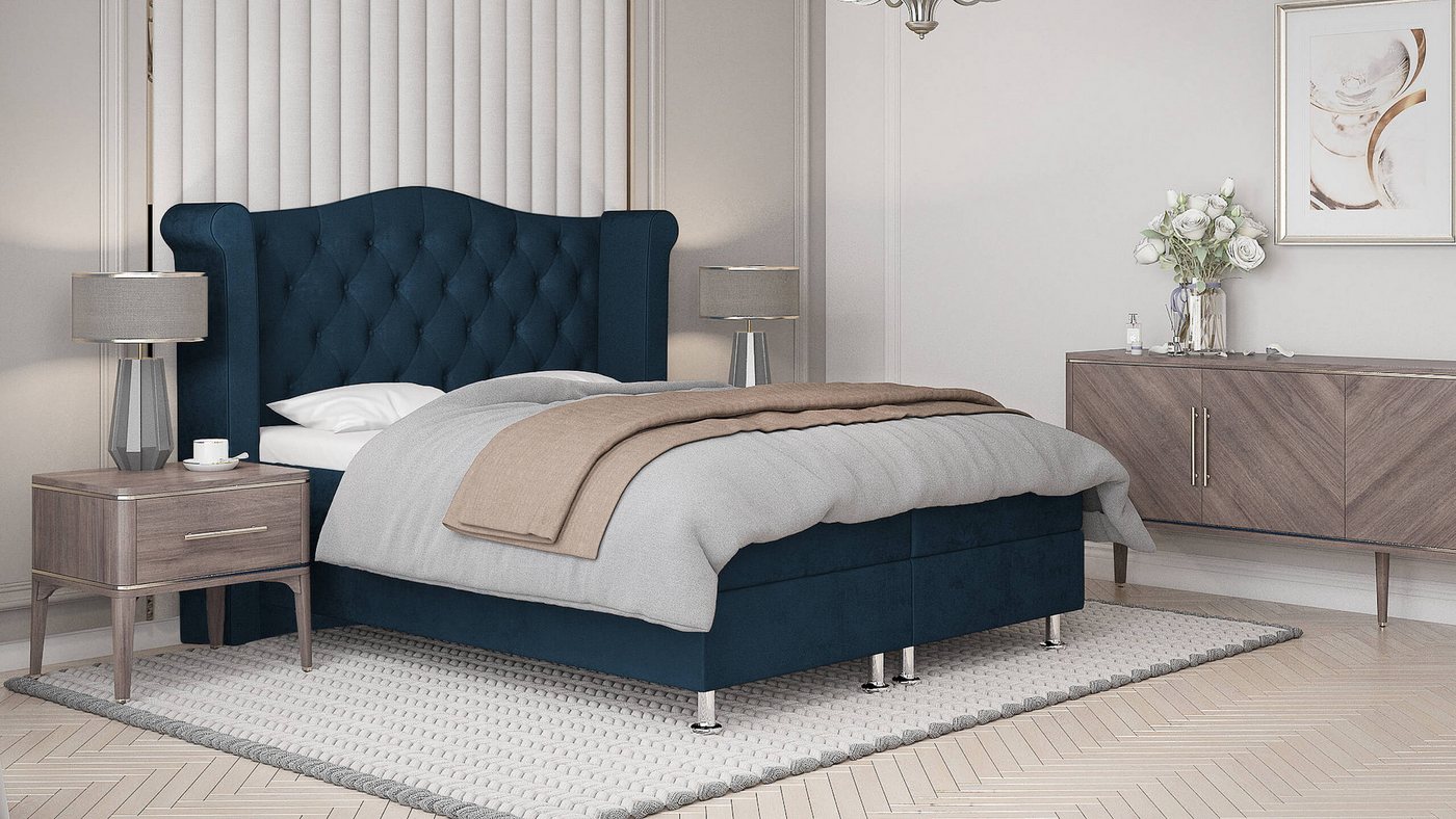 Best for Home Boxspringbett Saturn Boxspringbett – Bonellfederkern & 7-Zonen T-30 Topper, Boxspringbett mit Bettkasten Best for Home Boxspringbett Saturn Boxspringbett – Bonellfederkern & 7-Zonen T-30 Topper, Boxspringbett mit Bettkasten von Best for Home