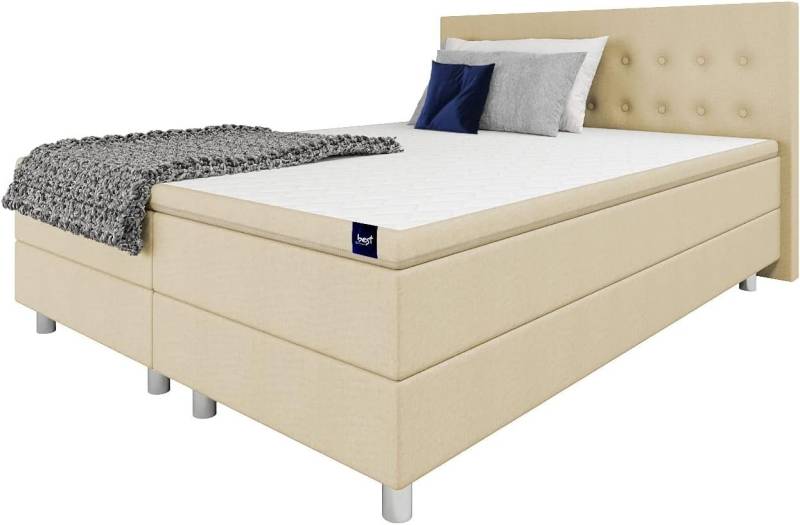 Best for Home Boxspringbett Neo Sawana Bonellfederkernmatratze mit 7 cm Topper (90x200 120x200 140x200 160x200 180x200 200x200), Lieferung bis in die Wohnung, TOP Preis-Leistungs-Verhältnis Best for Home Boxspringbett Neo Sawana Bonellfederkernmatratze mit 7 cm Topper (90x200 120x200 140x200 160x200 180x200 200x200), Lieferung bis in die Wohnung, TOP Preis-Leistungs-Verhältnis von Best for Home