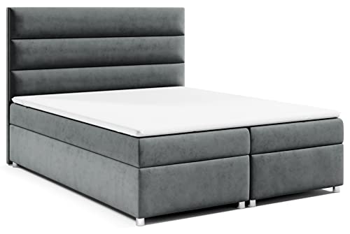 Best for Home | Boxspringbett Trinity K-1 mit Bonellfederkernmatratze H3 & 7 cm PUR-Schaum-Topper| Bettkasten mit Federmechanismus | Boxspringbett160x200| Polsterbett160x200| Doppelbett160x200 Best for Home | Boxspringbett Trinity K-1 mit Bonellfederkernmatratze H3 & 7 cm PUR-Schaum-Topper| Bettkasten mit Federmechanismus | Boxspringbett160x200| Polsterbett160x200| Doppelbett160x200 von Best for Home