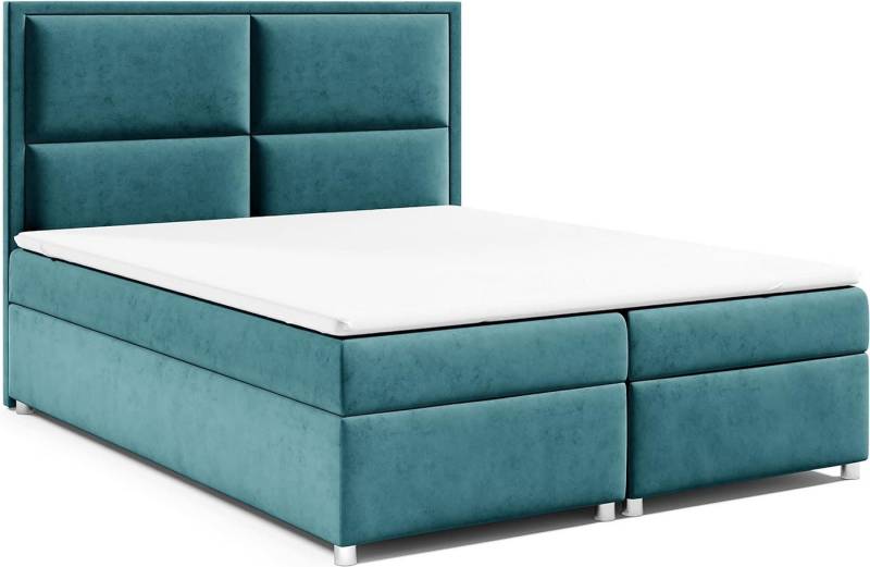 Best for Home Boxspringbett mit Bettkasten Trinity K-11 Bonellfederkern inkl. 7 cm Topper (140x200 160x200 180x200 200x200 cm), inkl. Lieferung bis in die Wohnung, TOP- Preis-Leistungs-Verhältnis von Best for Home