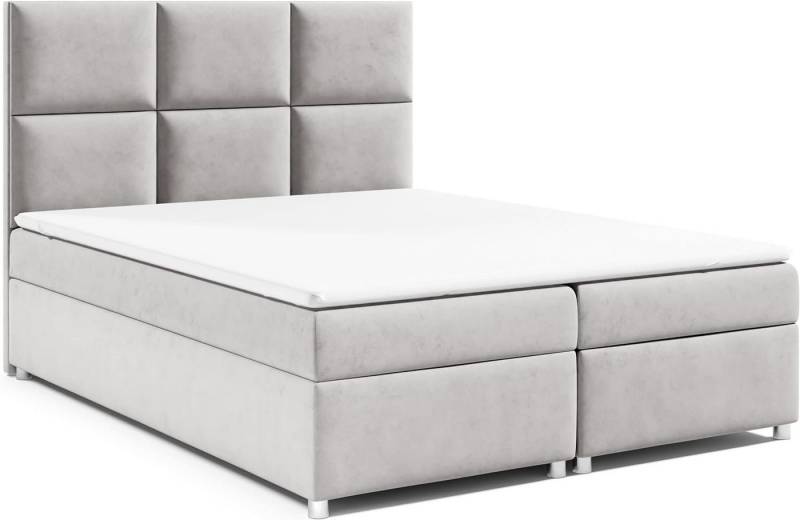 Best for Home Boxspringbett mit Bettkasten Trinity K-13 Bonellfederkern inkl. 7 cm Topper (140x200 160x200 180x200 200x200 cm), inkl. Lieferung bis in die Wohnung, TOP- Preis-Leistungs-Verhältnis von Best for Home
