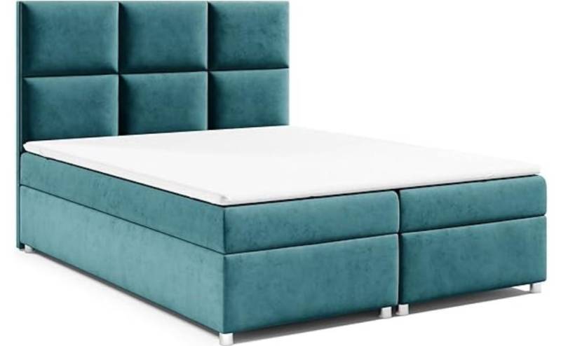 Best for Home Boxspringbett mit Bettkasten Trinity K-13 Bonellfederkern inkl. 7 cm Topper (140x200 160x200 180x200 200x200 cm), inkl. Lieferung bis in die Wohnung, TOP- Preis-Leistungs-Verhältnis von Best for Home