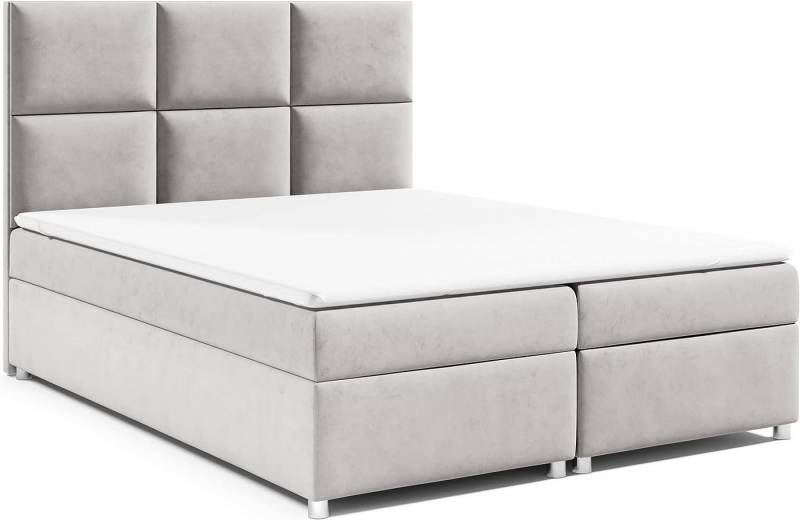Best for Home Boxspringbett mit Bettkasten Trinity K-13 Bonellfederkern inkl. 7 cm Topper (Bonell-Matratze, gepolstertes Kopfteil, Doppelbett versch. Größen, 140x200 160x200 180x200 200x200 cm), Handwerksqualität, TOP Preis-Leistungs-Verhältnis von Best for Home