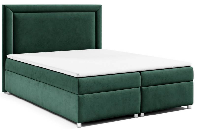Best for Home Boxspringbett mit Bettkasten Trinity K3 Bonell-Matratze inkl. 7 cm Topper (Polsterbett Doppelbett Boxbett mit gepolstertes Kopfteil, versch. Größen, 140x200 160x200 180x200 200x200 cm), Handwerksqualität Best for Home Boxspringbett mit Bettkasten Trinity K3 Bonell-Matratze inkl. 7 cm Topper (Polsterbett Doppelbett Boxbett mit gepolstertes Kopfteil, versch. Größen, 140x200 160x200 180x200 200x200 cm), Handwerksqualität von Best for Home