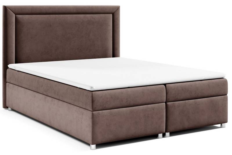 Best for Home Boxspringbett mit Bettkasten Trinity K3 Bonell-Matratze inkl. 7 cm Topper (Polsterbett Doppelbett Boxbett mit gepolstertes Kopfteil, versch. Größen, 140x200 160x200 180x200 200x200 cm), Handwerksqualität Best for Home Boxspringbett mit Bettkasten Trinity K3 Bonell-Matratze inkl. 7 cm Topper (Polsterbett Doppelbett Boxbett mit gepolstertes Kopfteil, versch. Größen, 140x200 160x200 180x200 200x200 cm), Handwerksqualität von Best for Home