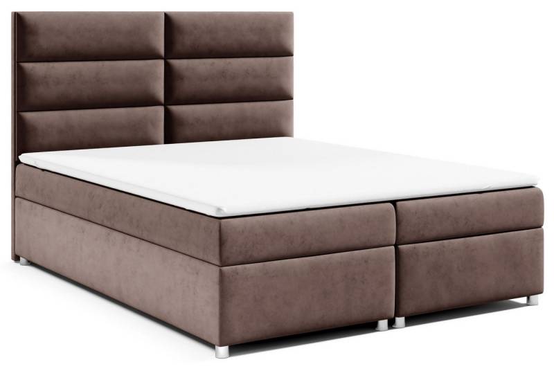 Best for Home Boxspringbett mit Bettkasten Trinity K-4 Bonellfederkern inkl. 7 cm Topper (140x200 160x200 180x200 200x200 cm), Handwerksqualität, TOP Preis-Leistungs-Verhältnis von Best for Home