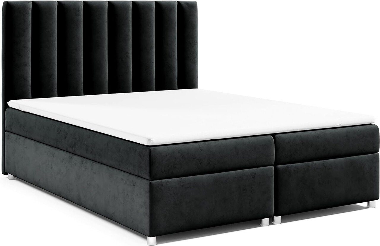 Best for Home Boxspringbett mit Bettkasten Trinity K-10 Bonellfederkern inkl. 7 cm Topper (140x200 160x200 180x200 200x200 cm), mit o. ohne Kopfteil, Flexible Liefermöglichkeiten, Handwerksqualität von Best for Home