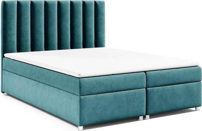 Best for Home Boxspringbett mit Bettkasten Trinity K-10 Bonellfederkern inkl. 7 cm Topper (140x200 160x200 180x200 200x200 cm), mit o. ohne Kopfteil, Flexible Liefermöglichkeiten, Handwerksqualität von Best for Home