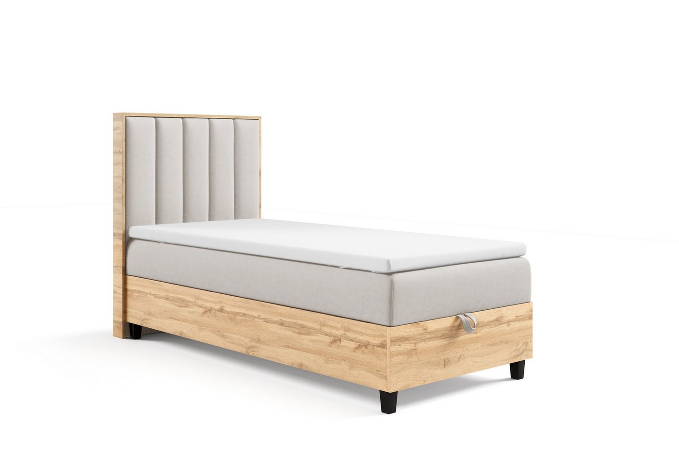 Best for Home Boxspringbett mit Bettkasten Trinity K-10 PLATE SINGLE inkl inkl. 7 cm Topper (70x200 80x200 90x200 100x200 cm), Verschiedene Liefermöglichkeiten, TOP Preis-Leistungs-Verhältnis Best for Home Boxspringbett mit Bettkasten Trinity K-10 PLATE SINGLE inkl inkl. 7 cm Topper (70x200 80x200 90x200 100x200 cm), Verschiedene Liefermöglichkeiten, TOP Preis-Leistungs-Verhältnis von Best for Home