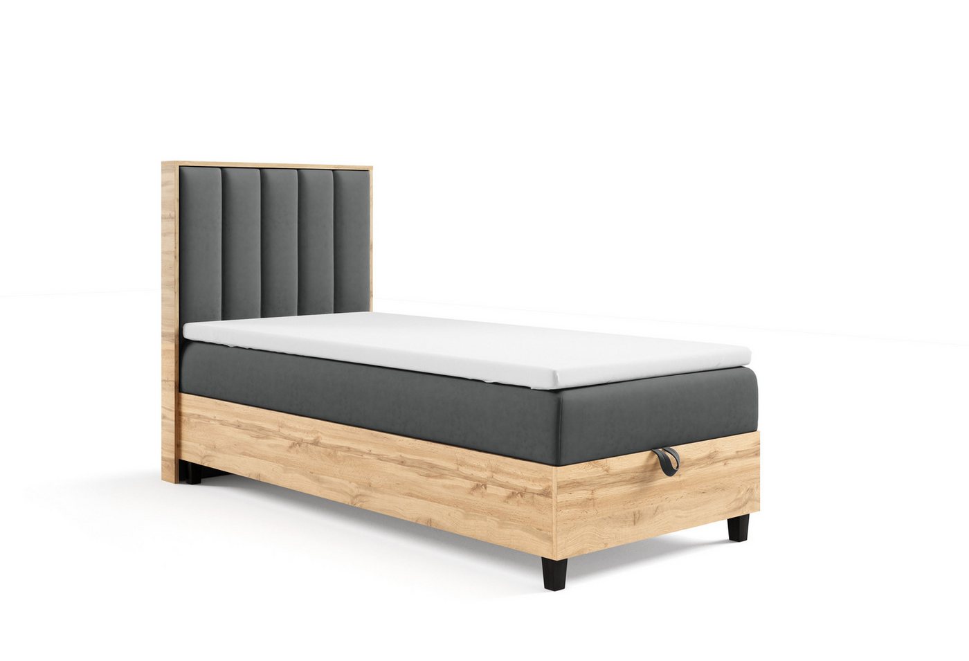 Best for Home Boxspringbett mit Bettkasten Trinity K-10 PLATE SINGLE inkl inkl. 7 cm Topper (70x200 80x200 90x200 100x200 cm), Verschiedene Liefermöglichkeiten, TOP Preis-Leistungs-Verhältnis Best for Home Boxspringbett mit Bettkasten Trinity K-10 PLATE SINGLE inkl inkl. 7 cm Topper (70x200 80x200 90x200 100x200 cm), Verschiedene Liefermöglichkeiten, TOP Preis-Leistungs-Verhältnis von Best for Home