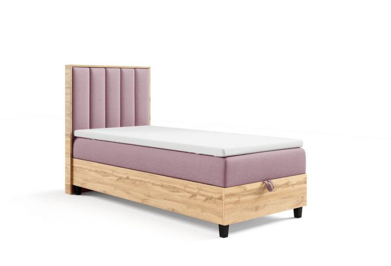 Best for Home Boxspringbett mit Bettkasten Trinity K-10 PLATE SINGLE inkl inkl. 7 cm Topper (70x200 80x200 90x200 100x200 cm), Verschiedene Liefermöglichkeiten, TOP Preis-Leistungs-Verhältnis von Best for Home