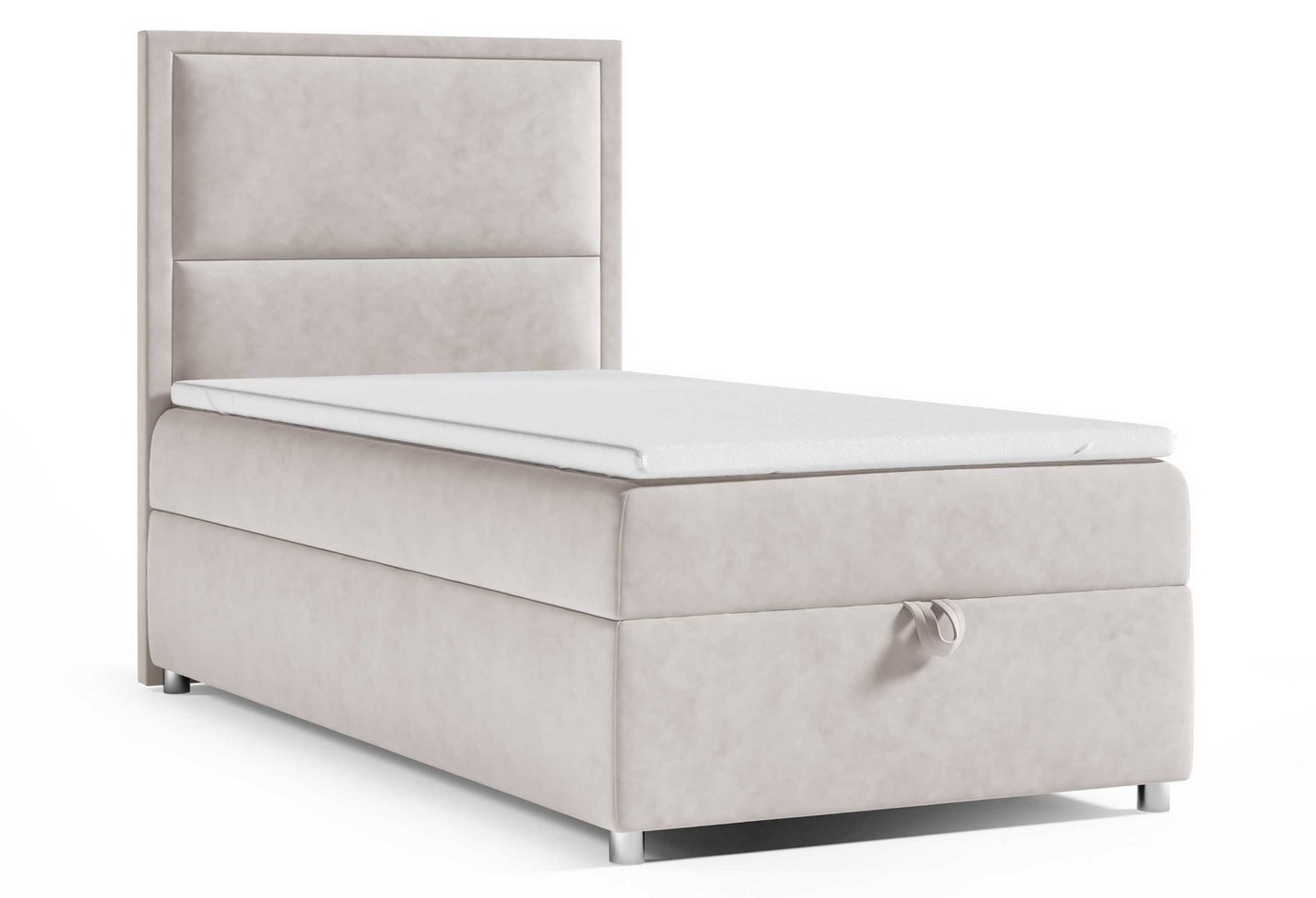 Best for Home Boxspringbett mit Bettkasten Trinity K-11 SINGLE Bonellfederkern inkl. Topper von Best for Home