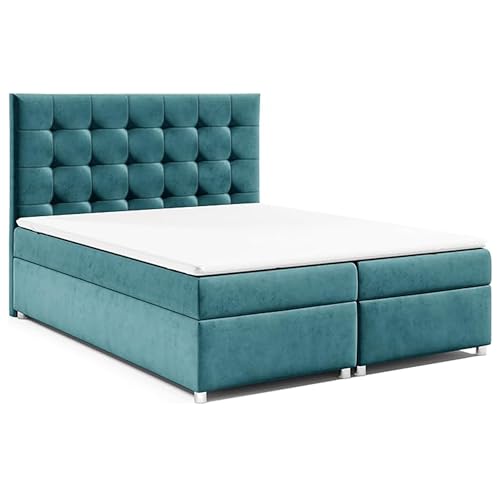 Best for Home Boxspringbett mit Bettkasten Trinity K-12 Bonellfederkern inkl. Topper 180x200 Türkis Best for Home Boxspringbett mit Bettkasten Trinity K-12 Bonellfederkern inkl. Topper 180x200 Türkis von Best for Home