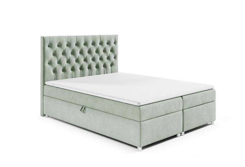Best for Home Boxspringbett mit Bettkasten Doppelbett Trinity K14 Bonellfederkern inkl 7cm Topper (140x200 160x200 180x200 200x200 cm, Bonell-Matratze, gepolstertes Kopfteil, Polsterbett versch. Größen), mit oder ohne Topper, Flexible Liefermöglichkeiten, Handwerksqualität Best for Home Boxspringbett mit Bettkasten Doppelbett Trinity K14 Bonellfederkern inkl 7cm Topper (140x200 160x200 180x200 200x200 cm, Bonell-Matratze, gepolstertes Kopfteil, Polsterbett versch. Größen), mit oder ohne Topper, Flexible Liefermöglichkeiten, Handwerksqualität von Best for Home