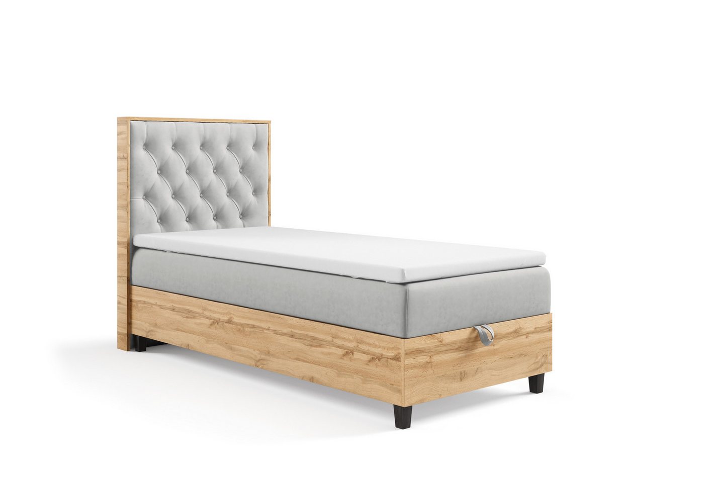 Best for Home Boxspringbett mit Bettkasten Trinity K-14 PLATE SINGLE inkl. 7 cm Topper (70x200 80x200 90x200 100x200 cm), Verschiedene Liefermöglichkeiten, TOP Preis-Leistungs-Verhältnis Best for Home Boxspringbett mit Bettkasten Trinity K-14 PLATE SINGLE inkl. 7 cm Topper (70x200 80x200 90x200 100x200 cm), Verschiedene Liefermöglichkeiten, TOP Preis-Leistungs-Verhältnis von Best for Home