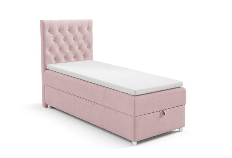 Best for Home Boxspringbett mit Bettkasten Trinity K-14 SINGLE Bonellfederkern inkl. Topper von Best for Home