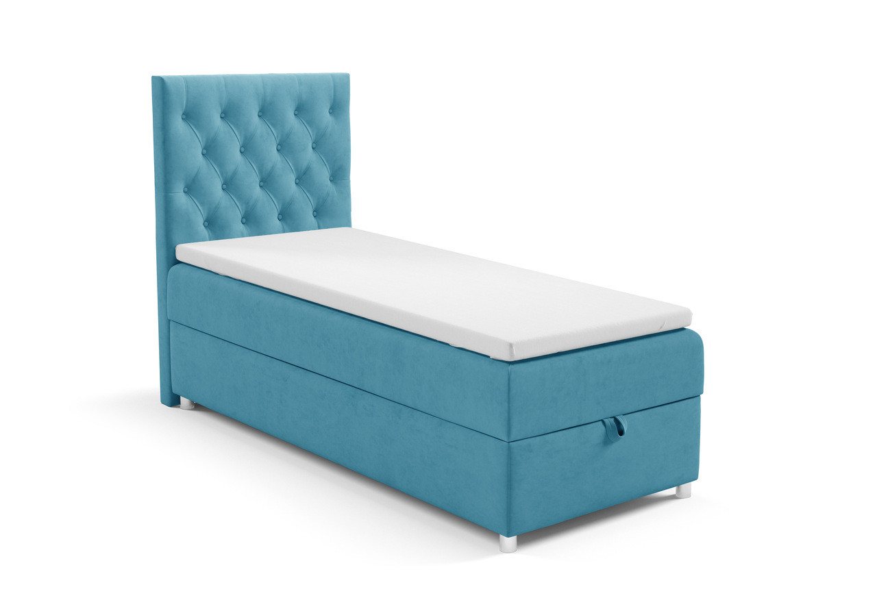 Best for Home Boxspringbett mit Bettkasten Trinity K14 SINGLE Bonell-Matratze inkl. 7 cm Topper (Einzelbett, Polsterbett mit gepolstertes Kopfteil, Jugendbett, Kinderbett versch. Größen, 70x200 80x200 90x200 100x200 cm), verschiedene Liefermöglichkeiten, Handwerksqualität Best for Home Boxspringbett mit Bettkasten Trinity K14 SINGLE Bonell-Matratze inkl. 7 cm Topper (Einzelbett, Polsterbett mit gepolstertes Kopfteil, Jugendbett, Kinderbett versch. Größen, 70x200 80x200 90x200 100x200 cm), verschiedene Liefermöglichkeiten, Handwerksqualität von Best for Home