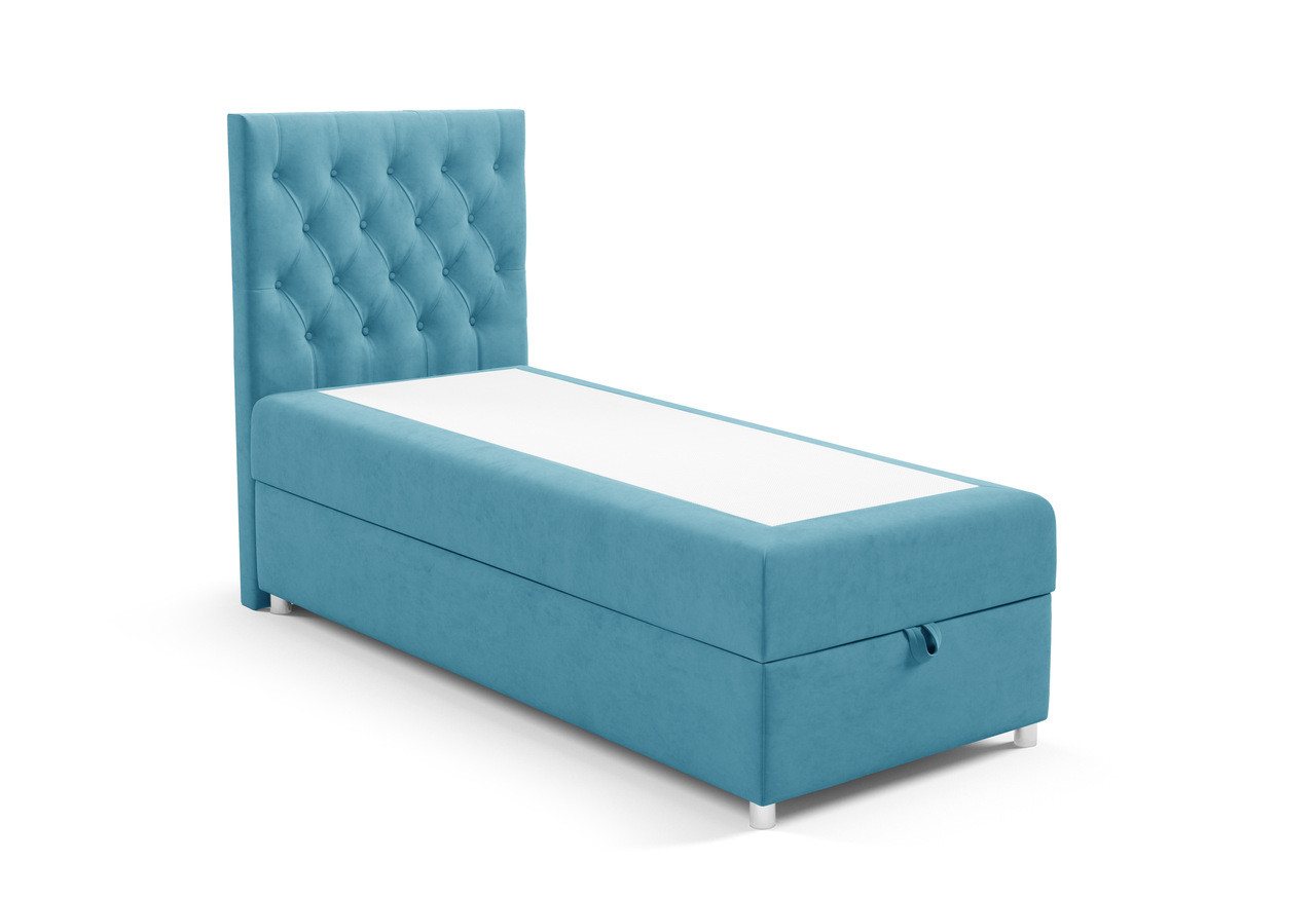 Best for Home Boxspringbett mit Bettkasten Trinity K14 SINGLE Bonell-Matratze inkl. 7 cm Topper (Einzelbett, Polsterbett mit gepolstertes Kopfteil, Jugendbett, Kinderbett versch. Größen, 70x200 80x200 90x200 100x200 cm), verschiedene Liefermöglichkeiten, Handwerksqualität Best for Home Boxspringbett mit Bettkasten Trinity K14 SINGLE Bonell-Matratze inkl. 7 cm Topper (Einzelbett, Polsterbett mit gepolstertes Kopfteil, Jugendbett, Kinderbett versch. Größen, 70x200 80x200 90x200 100x200 cm), verschiedene Liefermöglichkeiten, Handwerksqualität von Best for Home