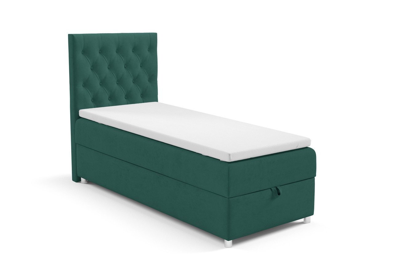 Best for Home Boxspringbett mit Bettkasten Trinity K14 SINGLE Bonell-Matratze inkl. 7 cm Topper (Einzelbett, Polsterbett mit gepolstertes Kopfteil, Jugendbett, Kinderbett versch. Größen, 70x200 80x200 90x200 100x200 cm), verschiedene Liefermöglichkeiten, Handwerksqualität Best for Home Boxspringbett mit Bettkasten Trinity K14 SINGLE Bonell-Matratze inkl. 7 cm Topper (Einzelbett, Polsterbett mit gepolstertes Kopfteil, Jugendbett, Kinderbett versch. Größen, 70x200 80x200 90x200 100x200 cm), verschiedene Liefermöglichkeiten, Handwerksqualität von Best for Home