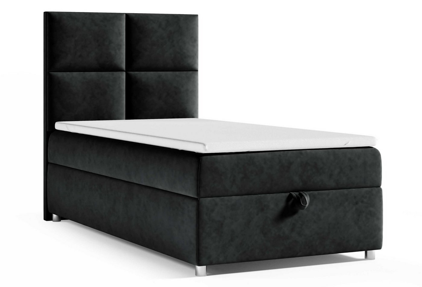 Best for Home Boxspringbett mit Bettkasten Trinity K2 Single Bonell-Matratze inkl. 7 cm Topper (Einzelbett, Hotelbett, Polsterbett gepolstertes Kopfteil, Jugendbett, Kinderbett versch. Größen, 70x200 80x200 90x200 100x200 cm), verschiedene Liefermöglichkeiten, Handwerksqualität Best for Home Boxspringbett mit Bettkasten Trinity K2 Single Bonell-Matratze inkl. 7 cm Topper (Einzelbett, Hotelbett, Polsterbett gepolstertes Kopfteil, Jugendbett, Kinderbett versch. Größen, 70x200 80x200 90x200 100x200 cm), verschiedene Liefermöglichkeiten, Handwerksqualität von Best for Home