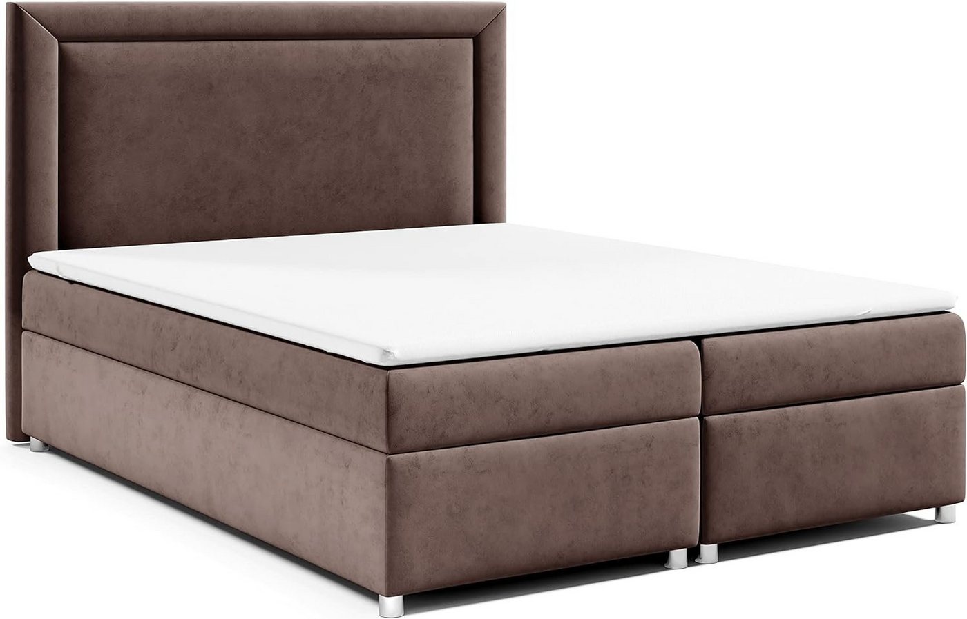 Best for Home Boxspringbett mit Bettkasten Trinity K-3 Bonellfederkern inkl. 7 cm Topper (140x200 160x200 180x200 200x200 cm), mit Lieferung, Aufbau & Entsorgung, TOP- Preis-Leistungs-Verhältnis von Best for Home