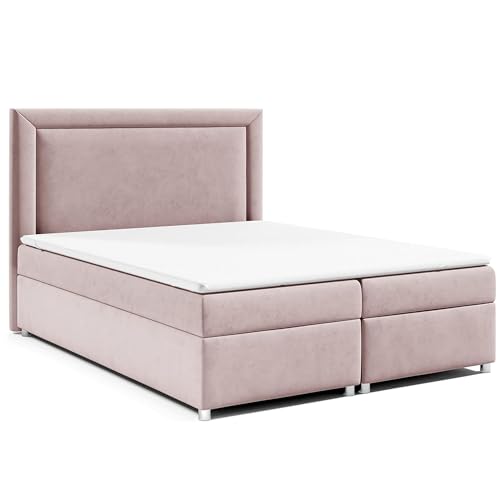 Best for Home Boxspringbett mit Bettkasten Trinity K-3 Bonellfederkern inkl. Topper 140x200 Rosa Best for Home Boxspringbett mit Bettkasten Trinity K-3 Bonellfederkern inkl. Topper 140x200 Rosa von Best for Home