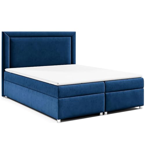 Best for Home Boxspringbett mit Bettkasten Trinity K-3 Bonellfederkern inkl. Topper 180x200 Blau Best for Home Boxspringbett mit Bettkasten Trinity K-3 Bonellfederkern inkl. Topper 180x200 Blau von Best for Home