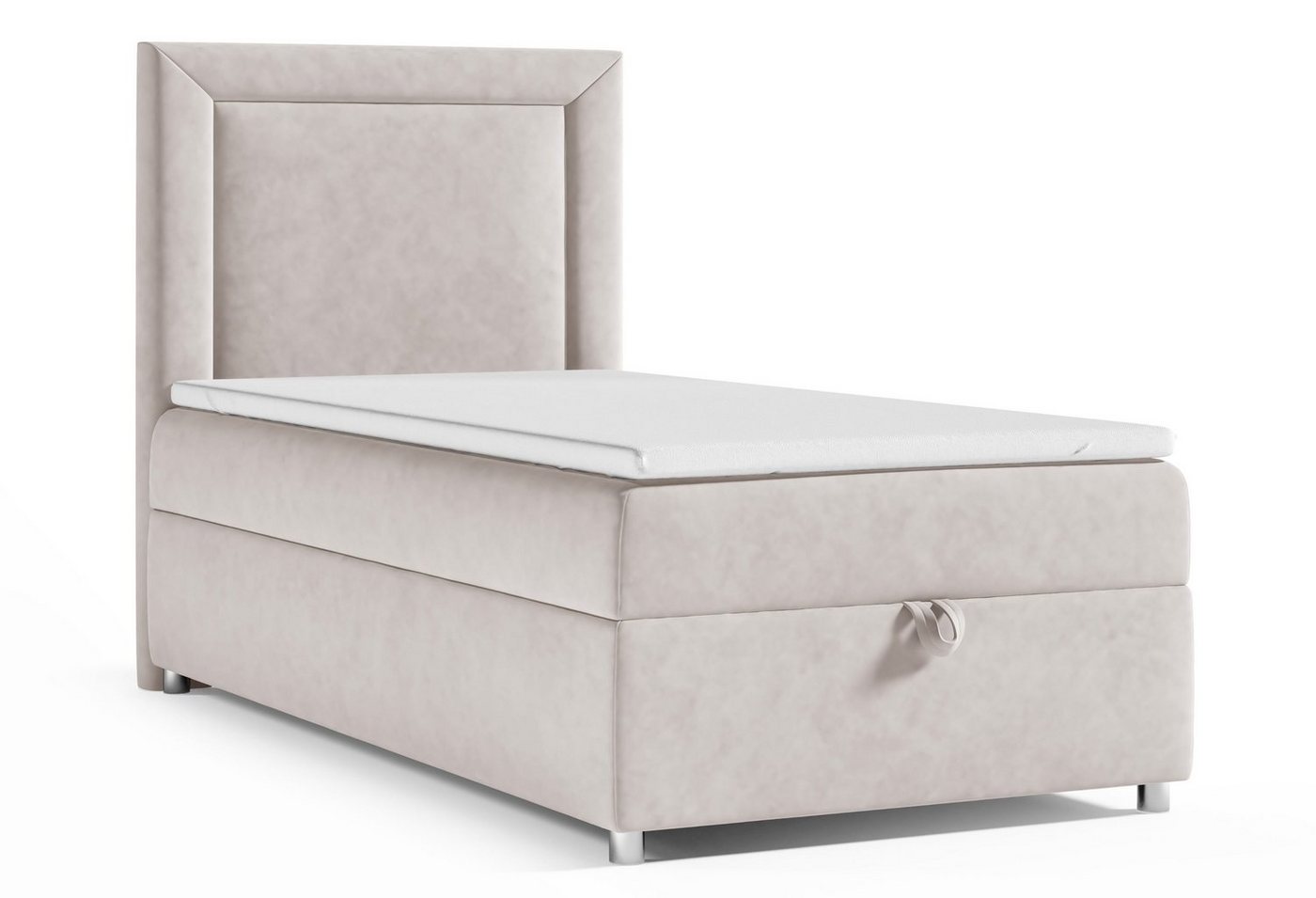 Best for Home Boxspringbett mit Bettkasten Trinity K-3 SINGLE Bonellfederkern inkl. Topper von Best for Home