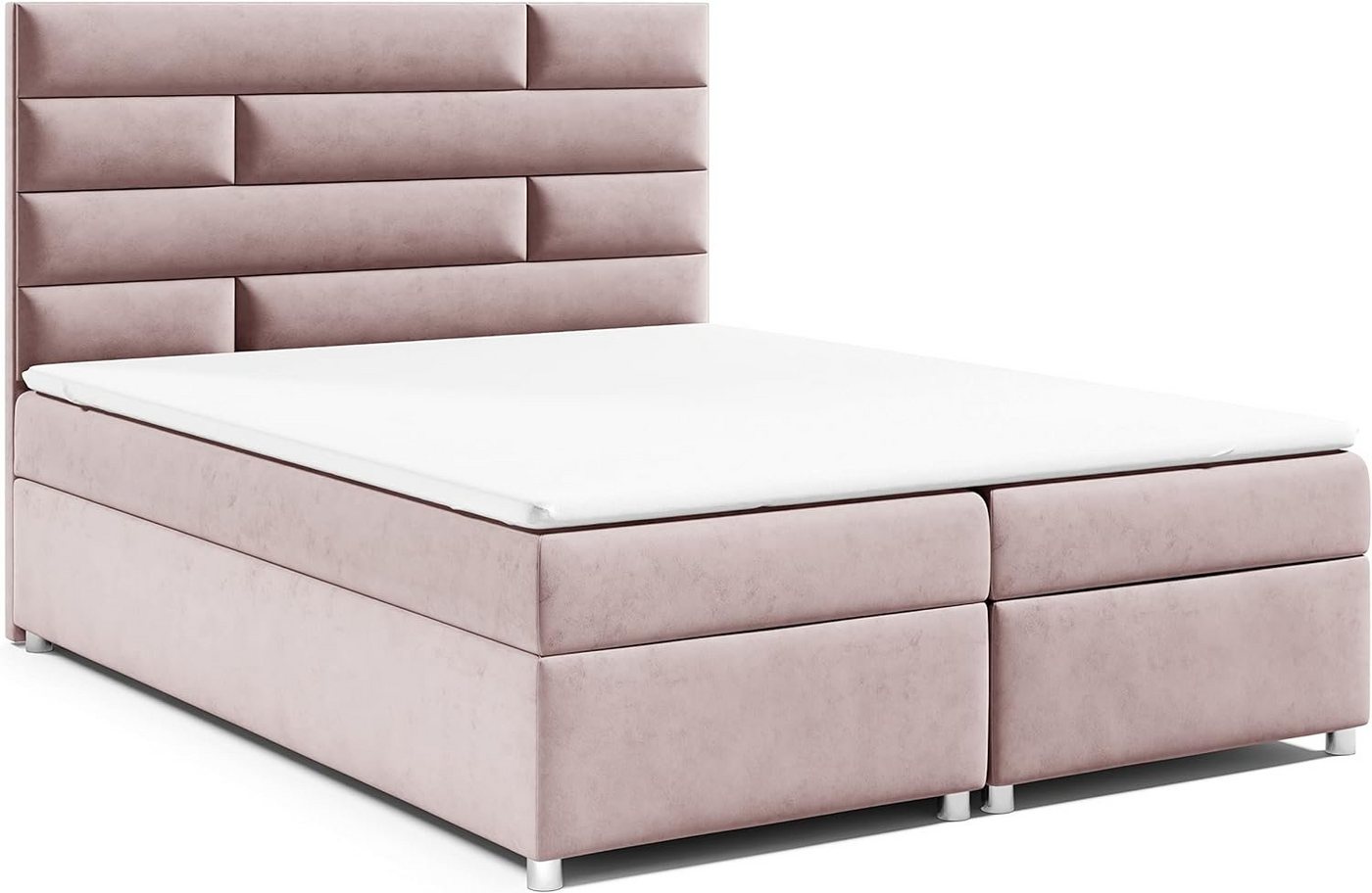 Best for Home Boxspringbett mit Bettkasten Trinity K-5 Bonellfederkern inkl. 7 cm Topper (140x200 160x200 180x200 200x200 cm), mit Lieferung, Aufbau & Entsorgung, TOP- Preis-Leistungs-Verhältnis von Best for Home