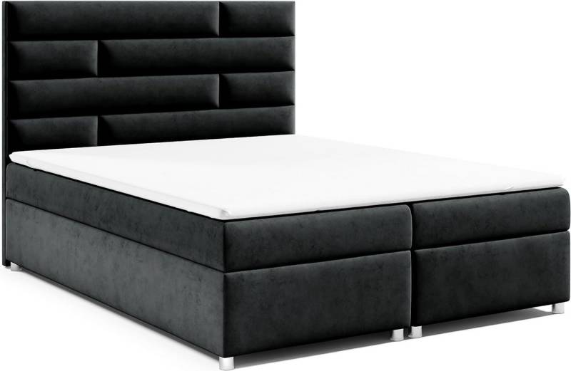 Best for Home Boxspringbett mit Bettkasten Trinity K-5 Bonellfederkern inkl. 7 cm Topper (140x200 160x200 180x200 200x200 cm), mit Lieferung, Aufbau & Entsorgung, TOP- Preis-Leistungs-Verhältnis Best for Home Boxspringbett mit Bettkasten Trinity K-5 Bonellfederkern inkl. 7 cm Topper (140x200 160x200 180x200 200x200 cm), mit Lieferung, Aufbau & Entsorgung, TOP- Preis-Leistungs-Verhältnis von Best for Home