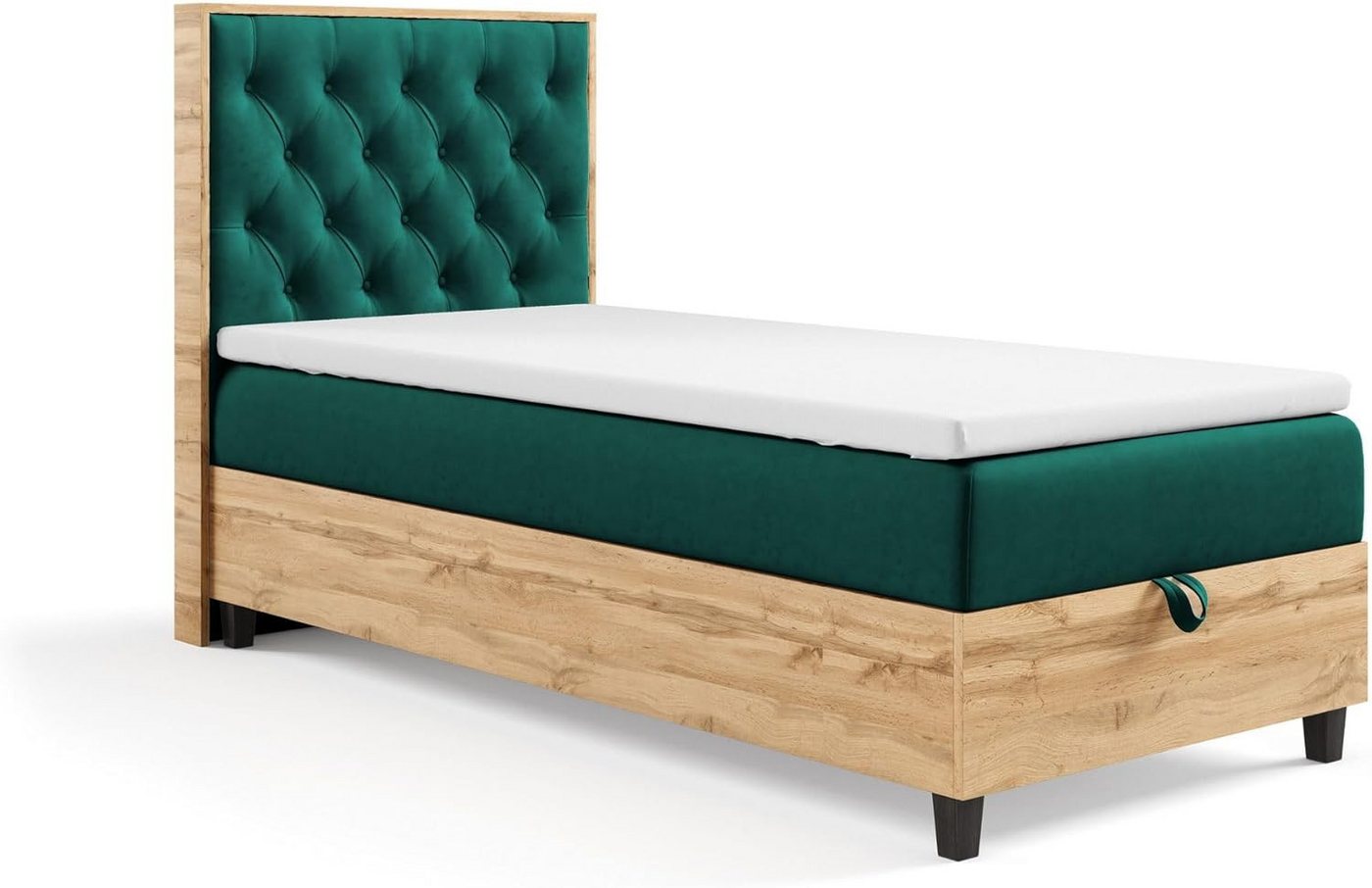 Best for Home Boxspringbett mit Bettkasten Trinity K14 SINGLE Bonell-Matratze inkl. 7 cm Topper (Einzelbett, Polsterbett mit gepolstertes Kopfteil, Jugendbett, Kinderbett versch. Größen, 70x200 80x200 90x200 100x200 cm), verschiedene Liefermöglichkeiten, Handwerksqualität Best for Home Boxspringbett mit Bettkasten Trinity K14 SINGLE Bonell-Matratze inkl. 7 cm Topper (Einzelbett, Polsterbett mit gepolstertes Kopfteil, Jugendbett, Kinderbett versch. Größen, 70x200 80x200 90x200 100x200 cm), verschiedene Liefermöglichkeiten, Handwerksqualität von Best for Home