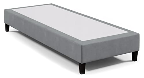 Best for Home Hotelbett Boxspringbett Bettgestell Boxspringgestell 90x200 cm Grau Boxspring Rahmen ohne Matratze von Best for Home