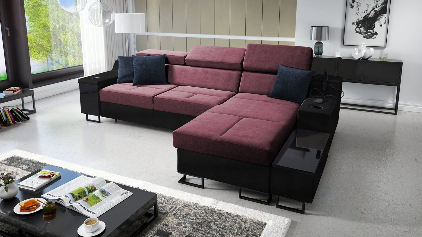 Best for Home Ecksofa Aria I Maxi: Schlaffunktion & Bettkasten für das Moderne Wohnzimmer, Schlaffunktion Best for Home Ecksofa Aria I Maxi: Schlaffunktion & Bettkasten für das Moderne Wohnzimmer, Schlaffunktion von Best for Home