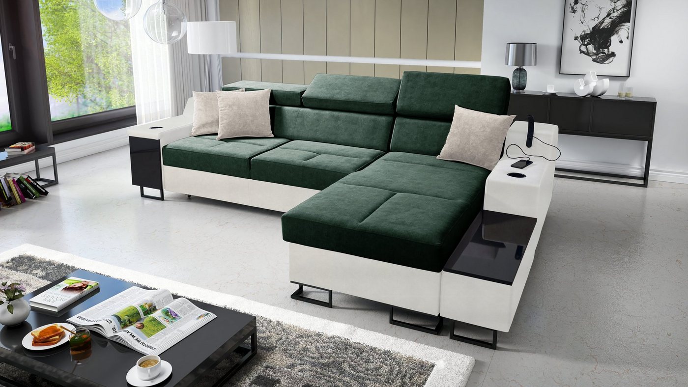Best for Home Ecksofa Aria I Maxi: Schlaffunktion & Bettkasten für das Moderne Wohnzimmer, Schlaffunktion Best for Home Ecksofa Aria I Maxi: Schlaffunktion & Bettkasten für das Moderne Wohnzimmer, Schlaffunktion von Best for Home